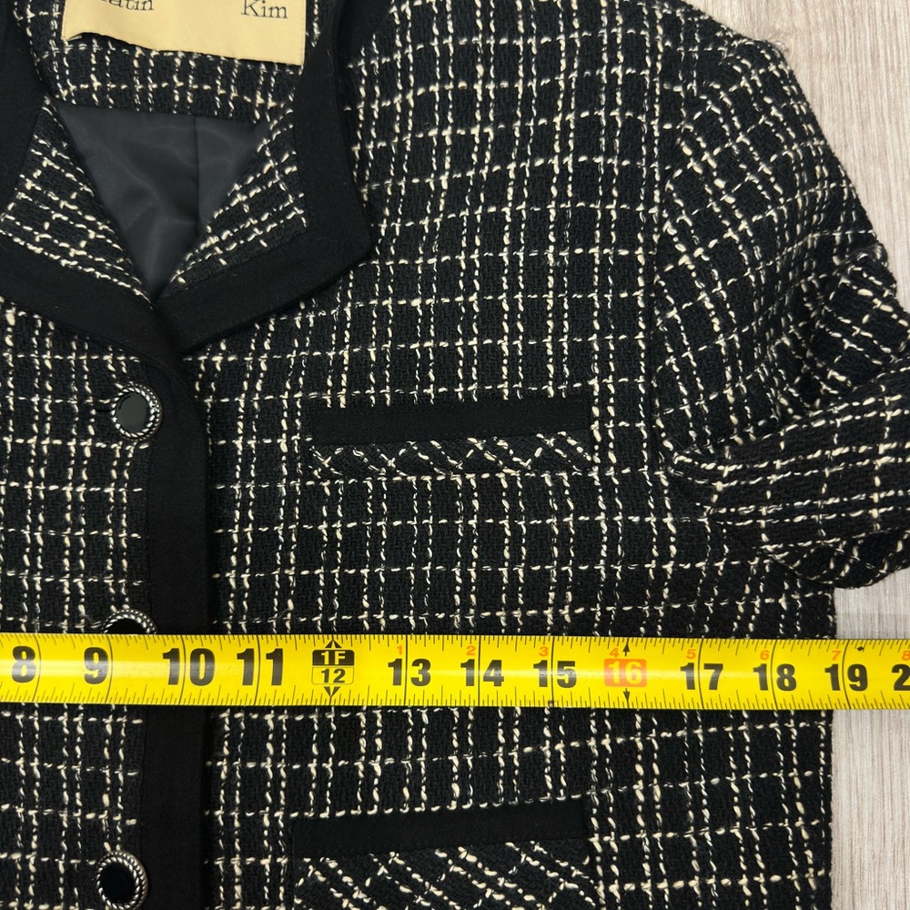 Matin Kim Tweed Cropped Jacket – Size S - Picture 7 of 8